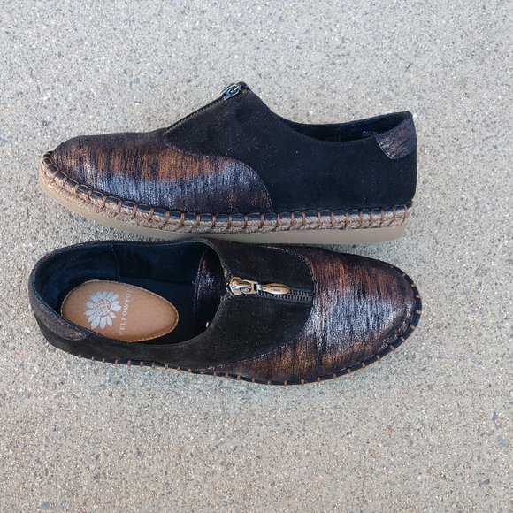 YELLOWBOX GRAHM ESPADRILLE SLIP ON SHOES 7.5 MEDIUM ZIP UP TOP - Picture 4 of 8